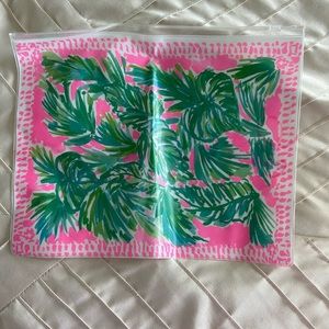 Lilly Pulitzer swimsuit zipper bag